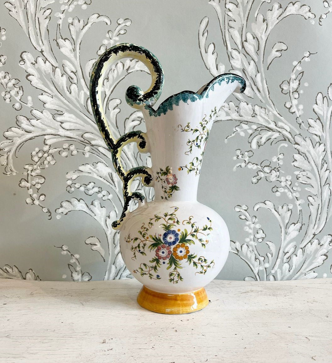 A Vintage Italian Faience Pitcher Jug