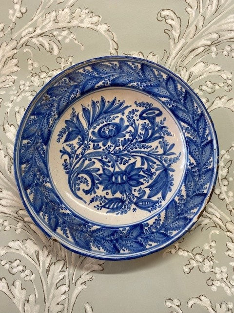 An 18th Century Blue and White Delft Earthenware Charger