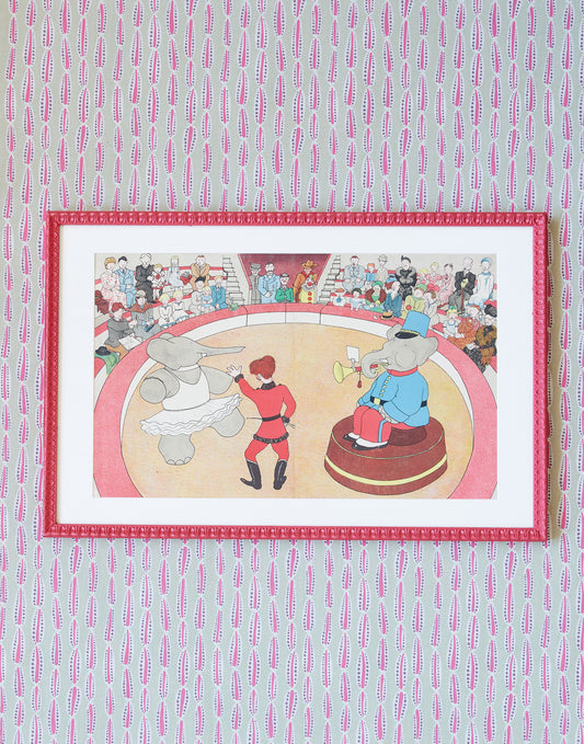 A Lithograph From Babar's Travels by Jean de Brunhoff circa 1940s