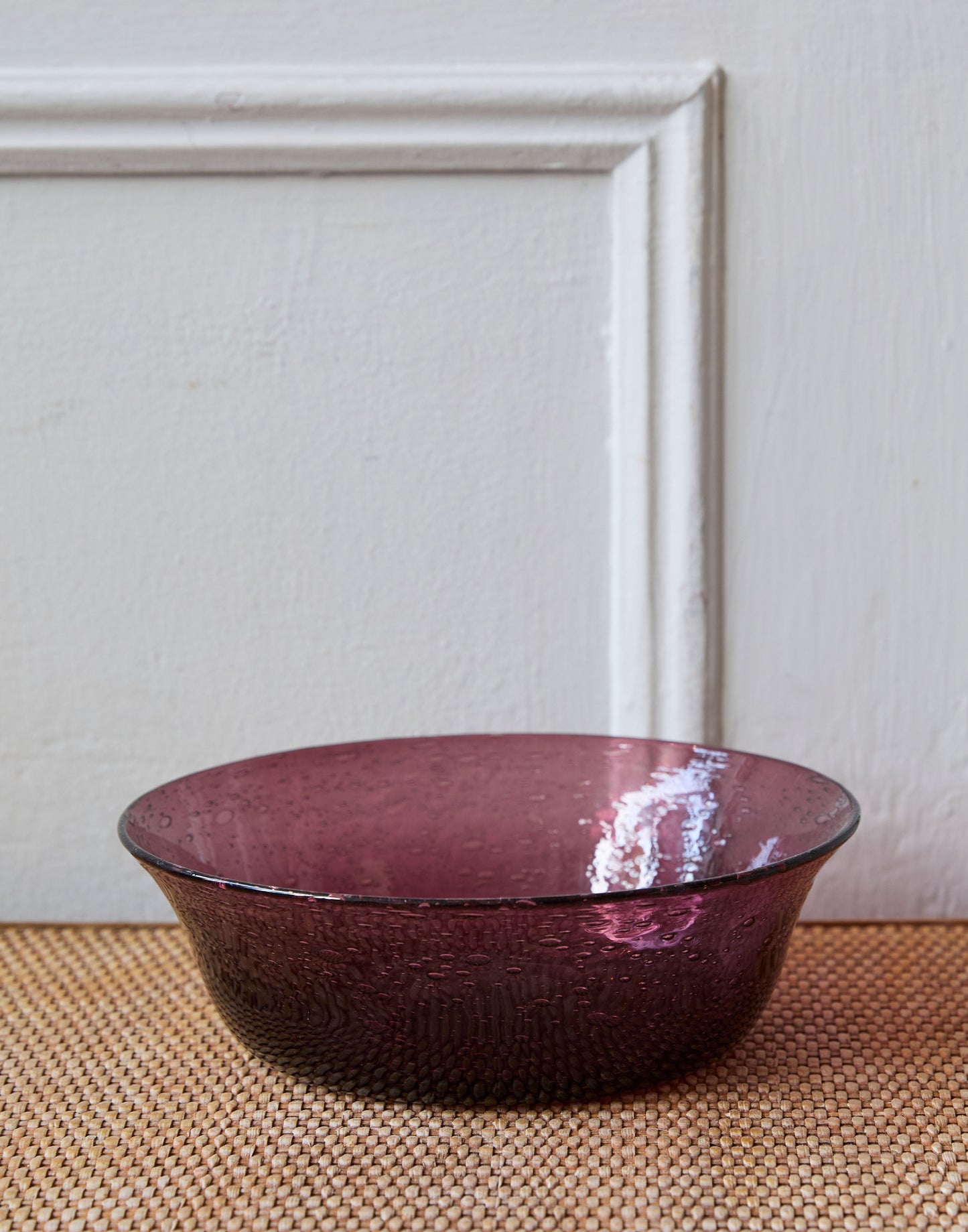 A Collection of Six Vintage Hand-Blown Glass in Amethyst by La Verrerie de Biot