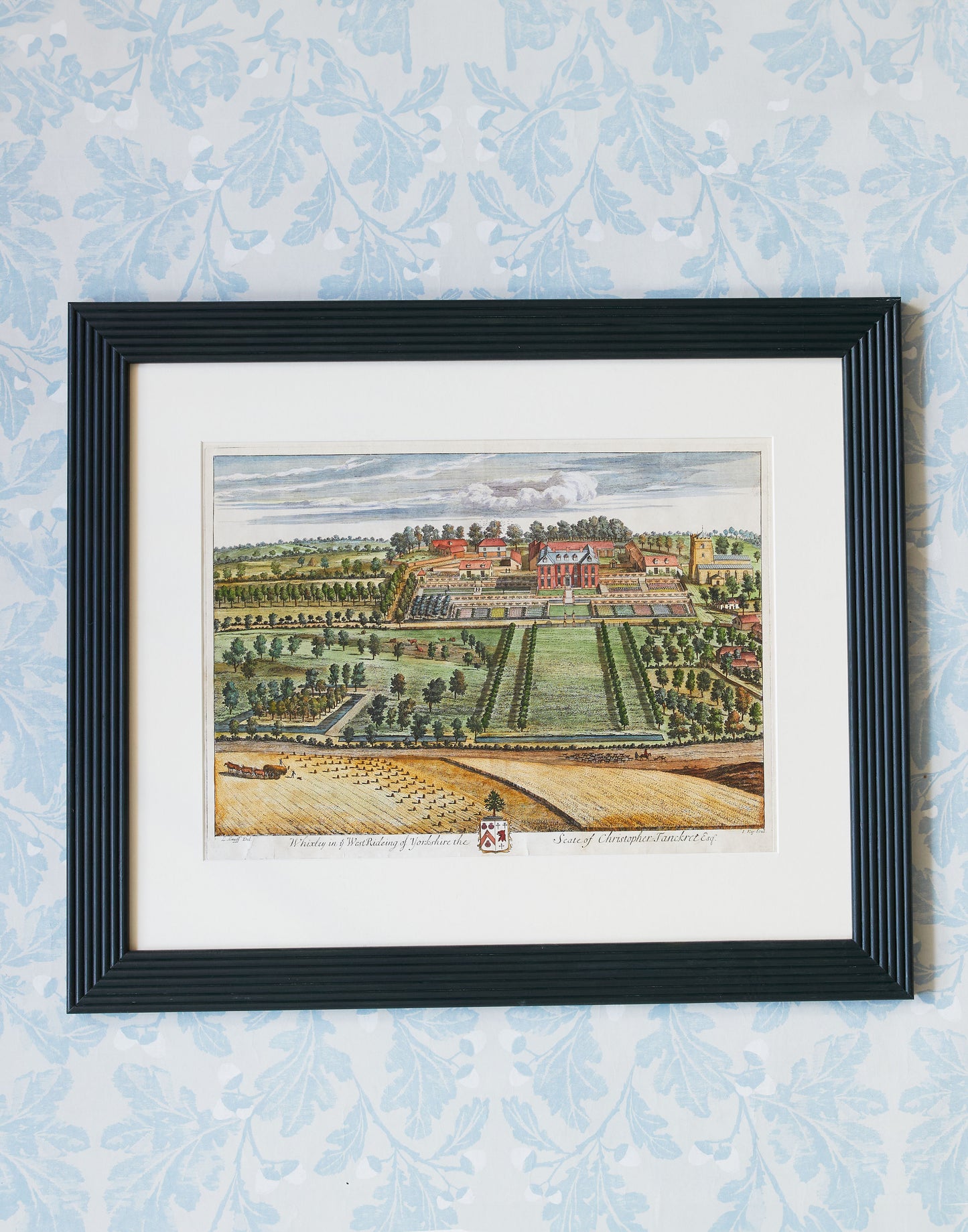 A Set of Six Original Hand-coloured Engravings by Johannes (Jan) Kip after Drawings by L. Knyff of Principal Seats of the Nobility