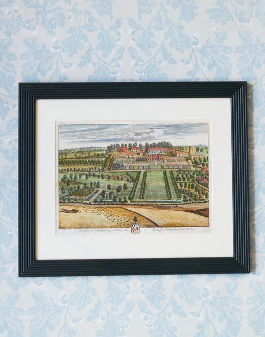 A Set of Six Original Hand-coloured Engravings by Johannes (Jan) Kip after Drawings by L. Knyff of Principal Seats of the Nobility