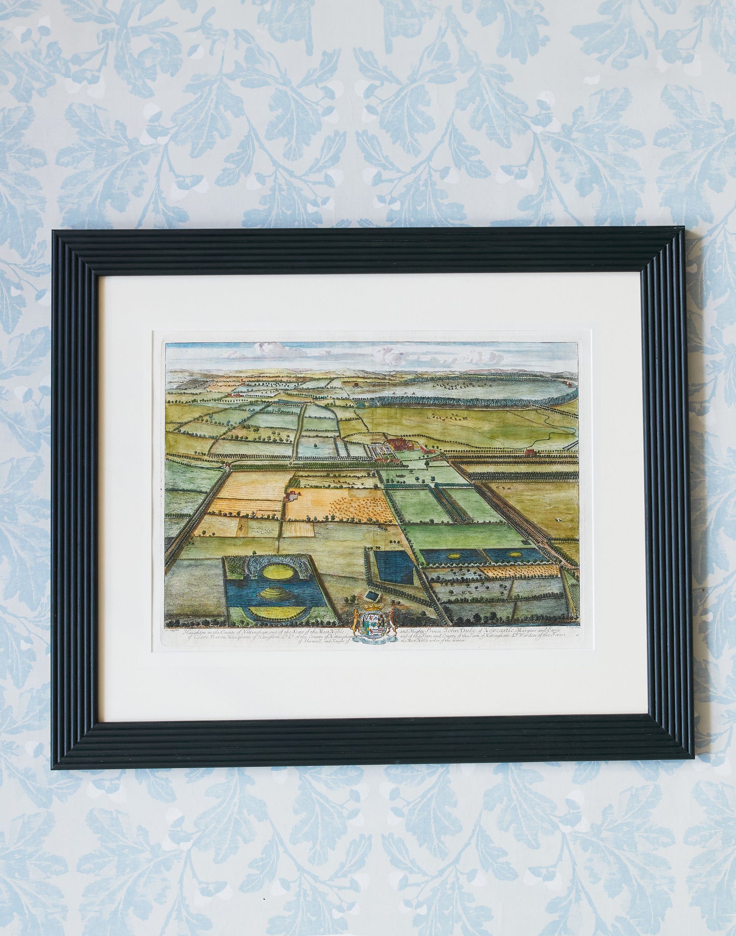 A Set of Six Original Hand-coloured Engravings by Johannes (Jan) Kip after Drawings by L. Knyff of Principal Seats of the Nobility