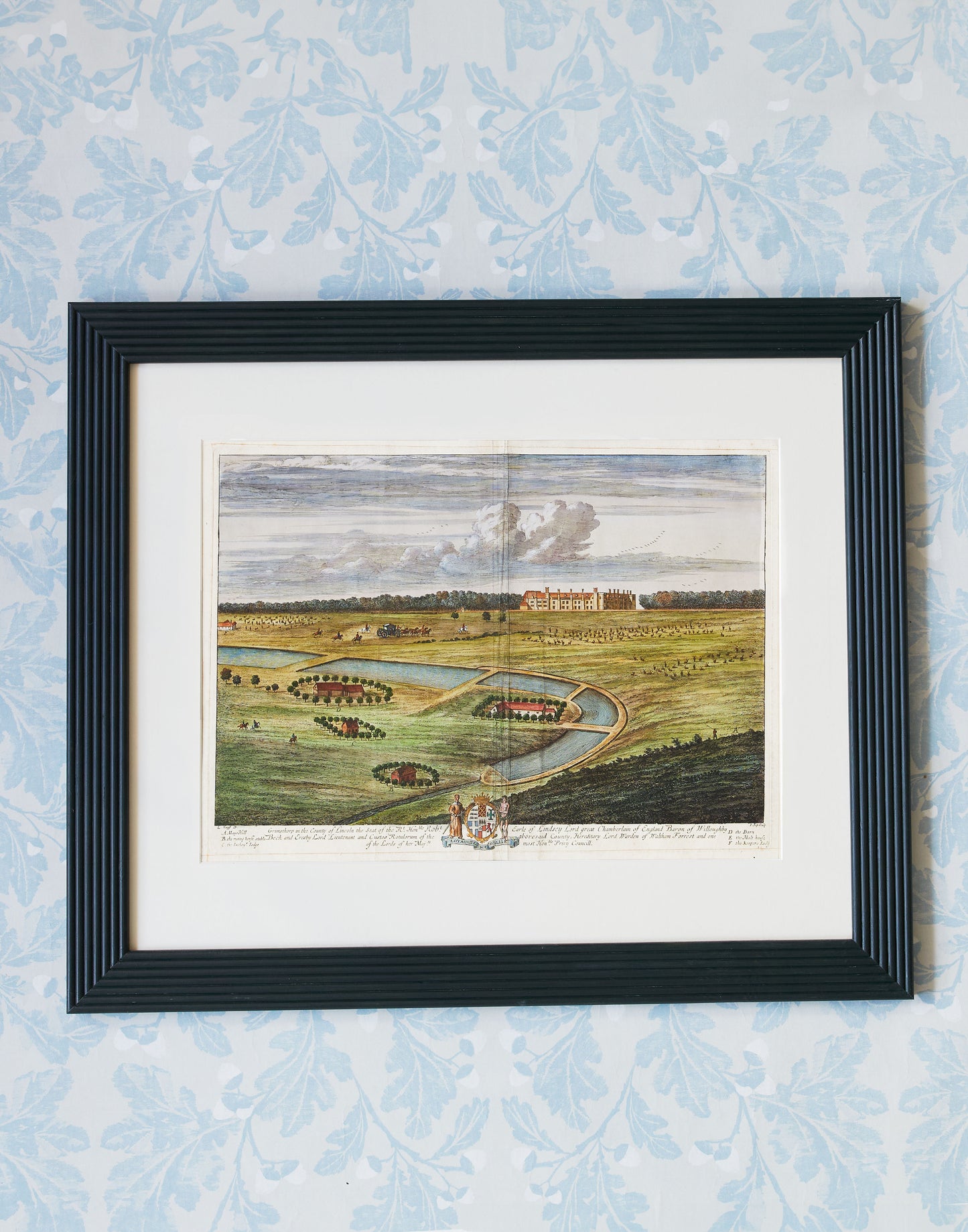 A Set of Six Original Hand-coloured Engravings by Johannes (Jan) Kip after Drawings by L. Knyff of Principal Seats of the Nobility