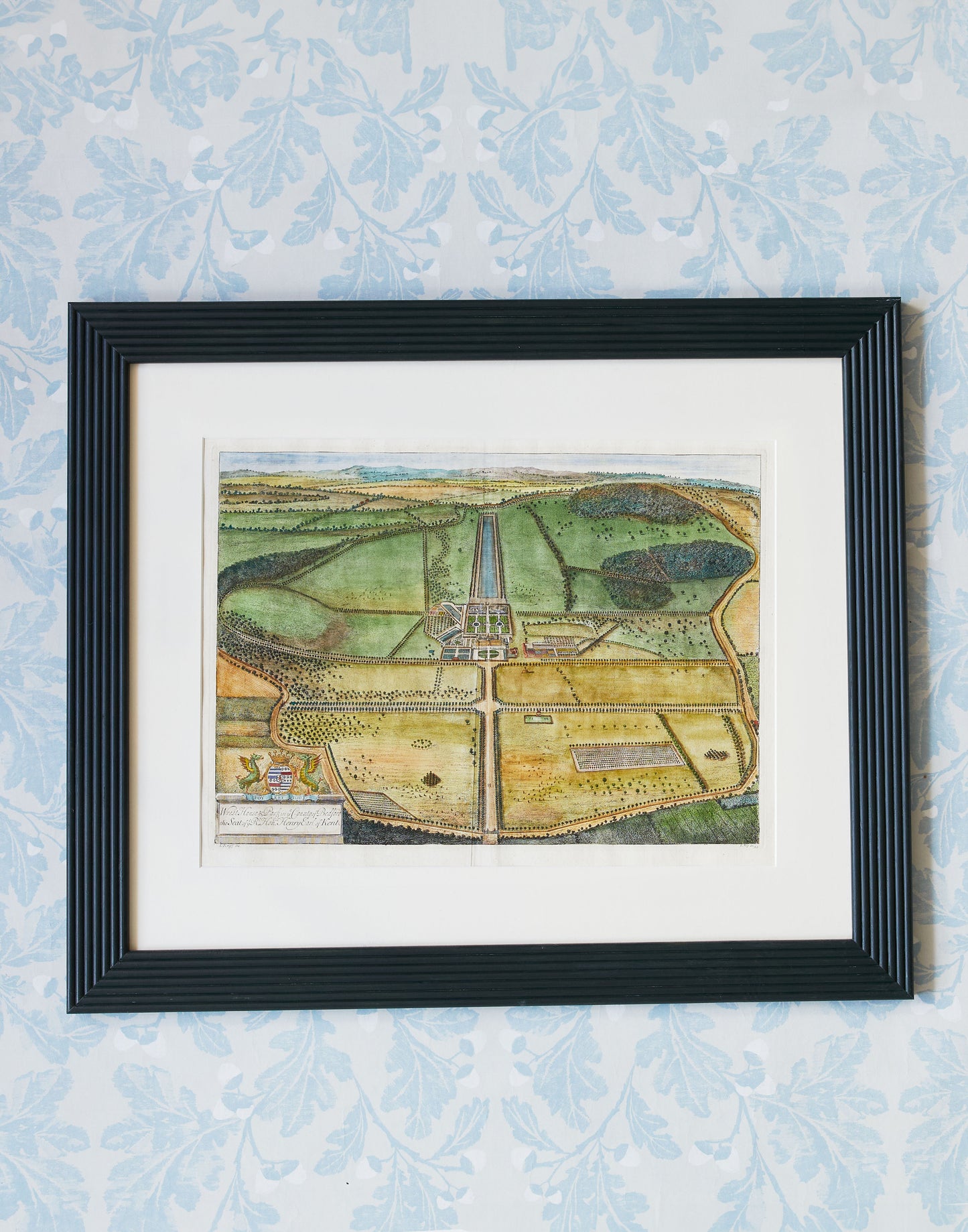 A Set of Six Original Hand-coloured Engravings by Johannes (Jan) Kip after Drawings by L. Knyff of Principal Seats of the Nobility