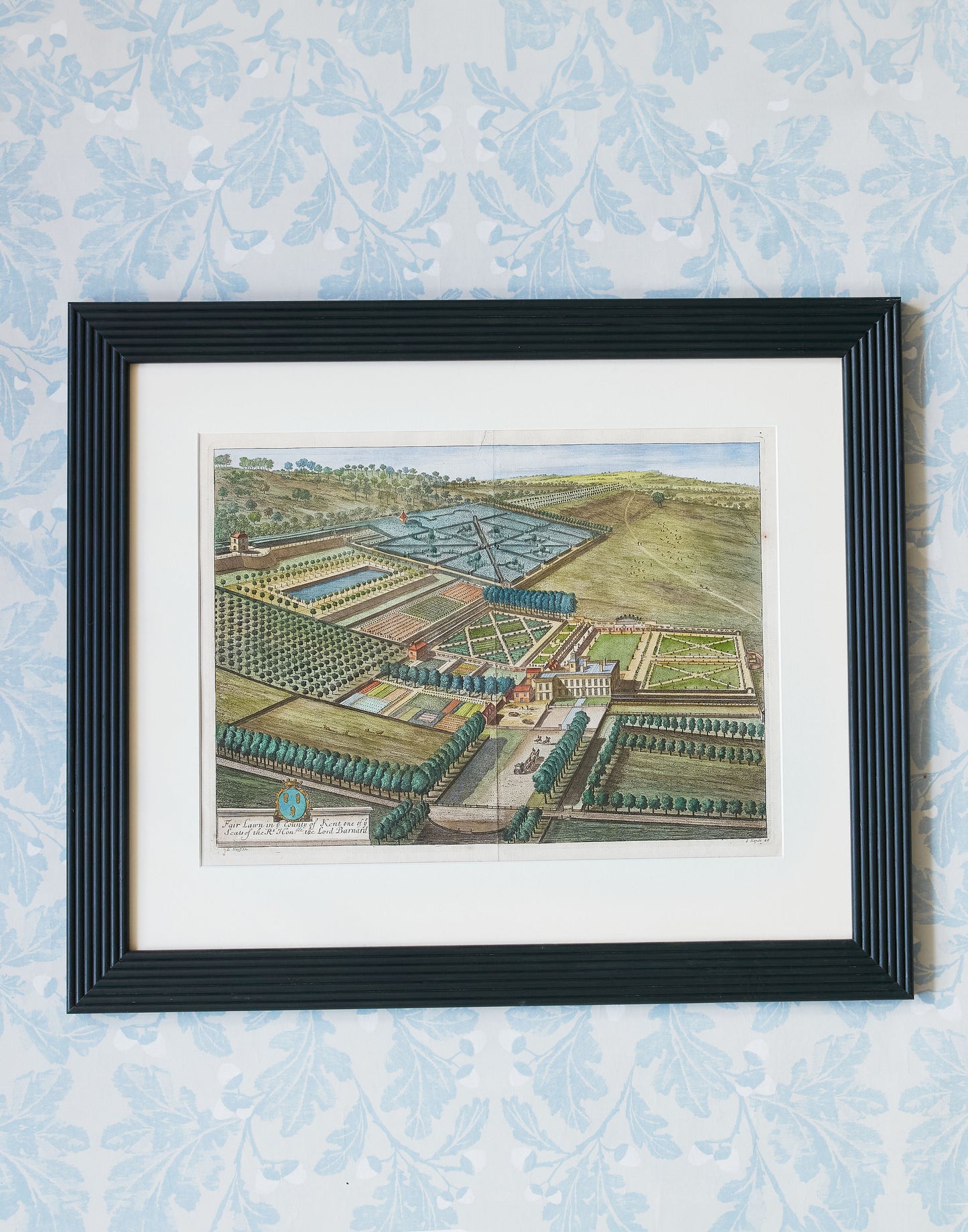 A Set of Six Original Hand-coloured Engravings by Johannes (Jan) Kip after Drawings by L. Knyff of Principal Seats of the Nobility