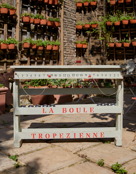 A Vintage French Boule Scoreboard