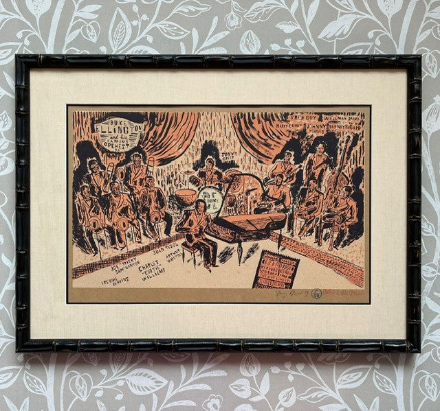 Duke Ellington-Orange Limited Edition Screenprint by Jonny Hannah