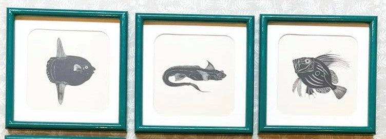 A Set of Six Woodblock Prints of Fish by Eric Fitch Daglish (1894-1966)