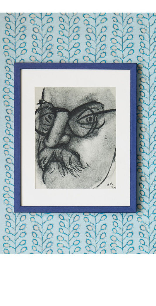 A Lithograph Print Self-Portrait of Henri Matisse