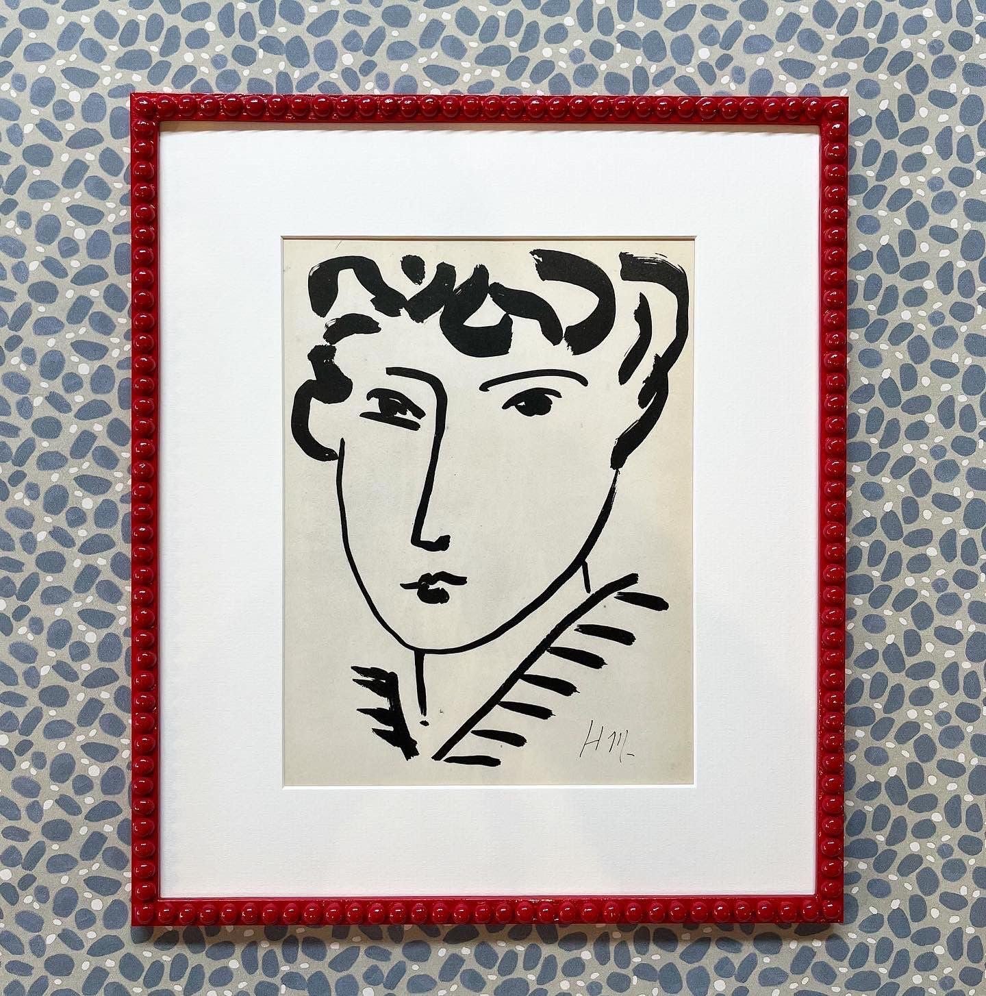 A Set of Three Heliogravure Prints of Portrait Heads of a Women after Drawings by Henri Matisse Published in Paris in the 1950s