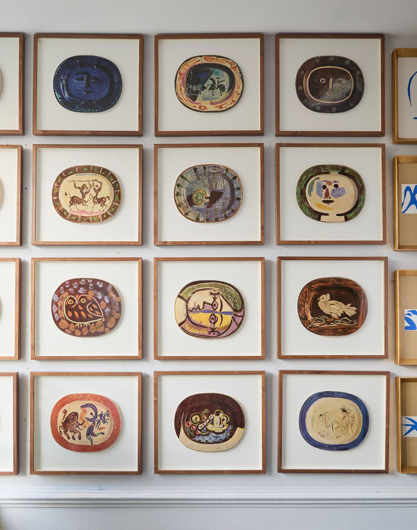 A Set of Eighteen Polychrome Prints after Ceramic plates by Pablo Picasso