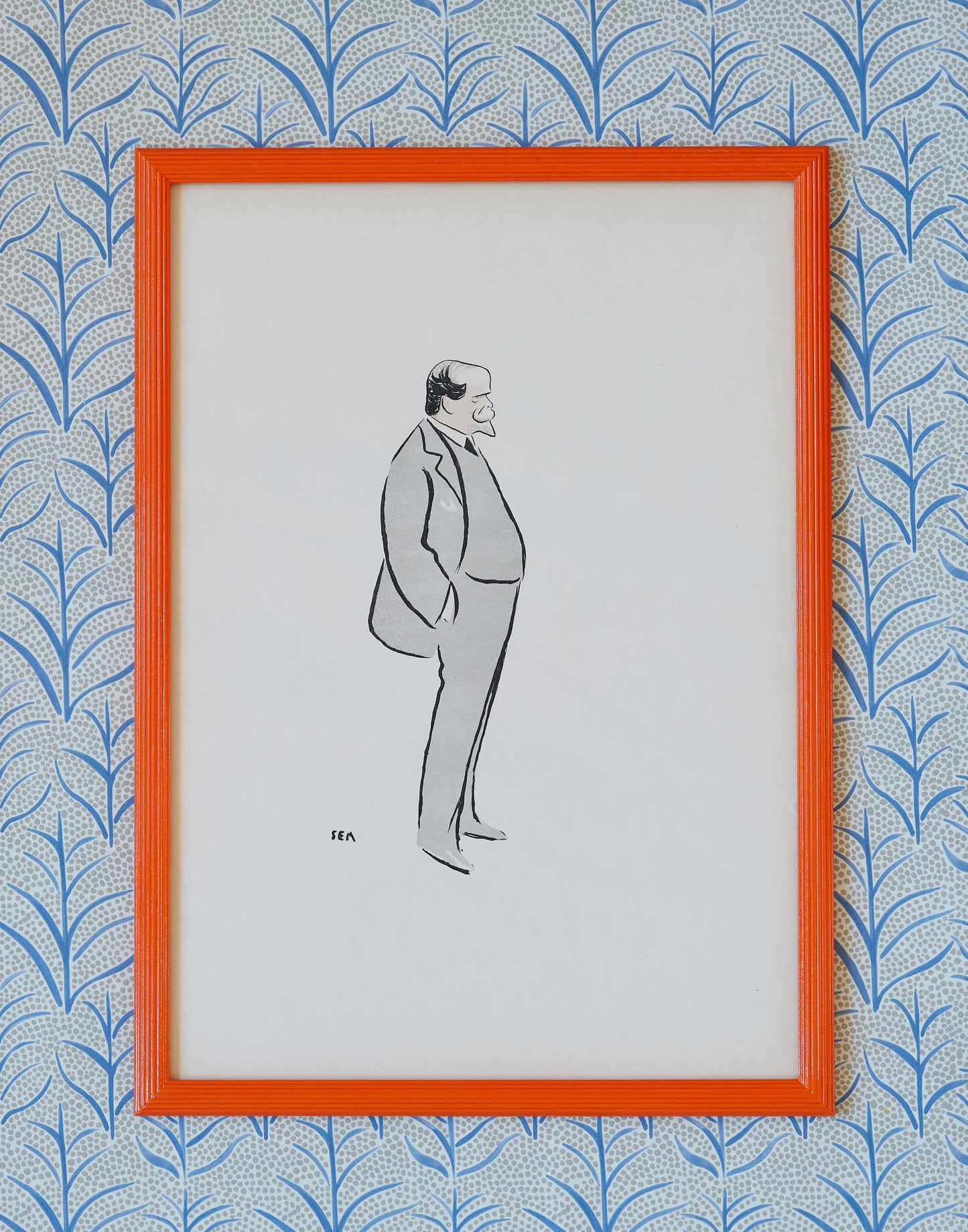 A Set of Six Early 20th Century Lithographs of Caricatures by Georges Goursat known as SEM