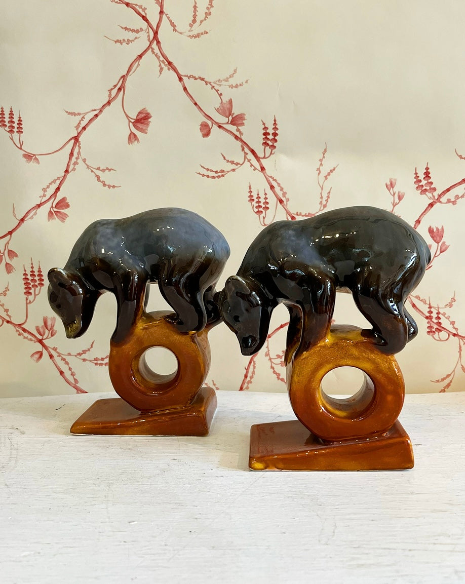 A Pair of Art Deco Bears