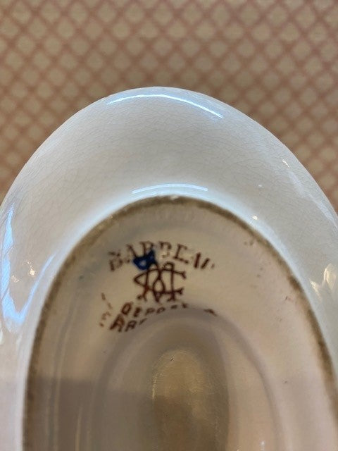 A Rare Ironstone Ware Mid 19th century French Tureen Sauce Pot by Creil & Montereau