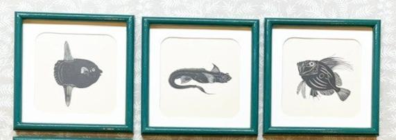 A Set of Nine Woodblock Prints of Fish by Eric Fitch Daglish (1894-1966)