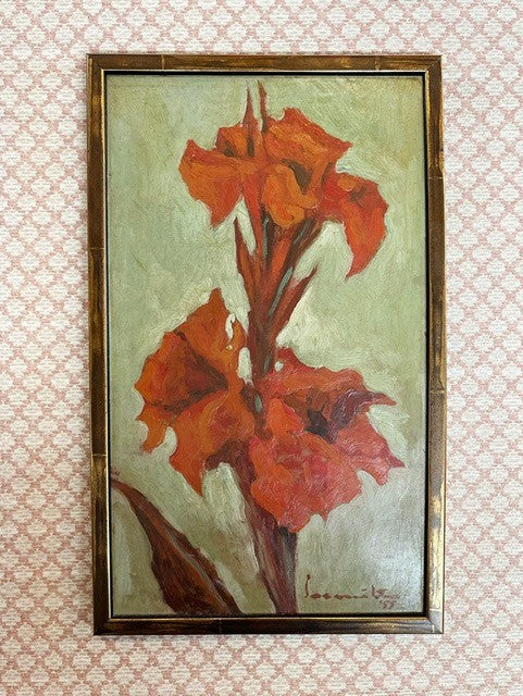 A 20th Century Still Life of Red Gladioli