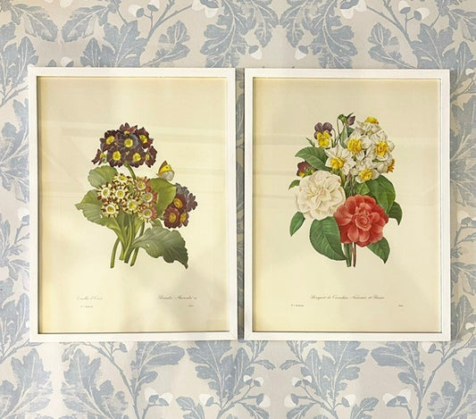 A Set of Six Framed Redouté Lithographs