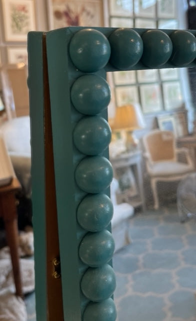 Small Teal Bobble Frame Mirror