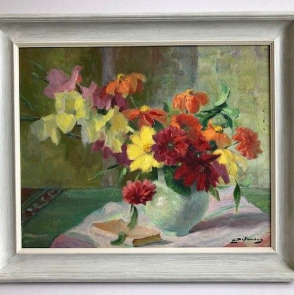 A Floral Still Life by Eugene Defauchoux