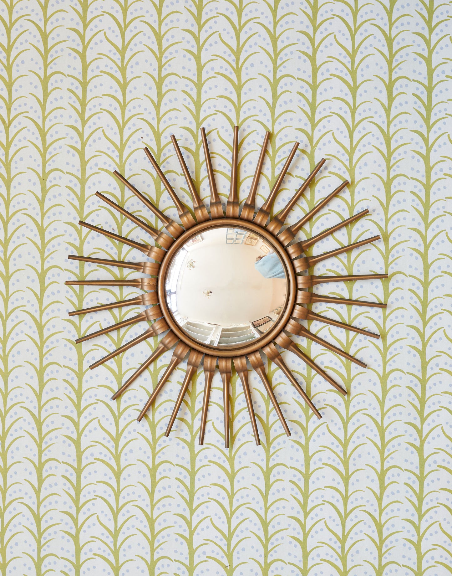 A small Chaty Vallauris Sunburst Mirror circa 1950s/60s