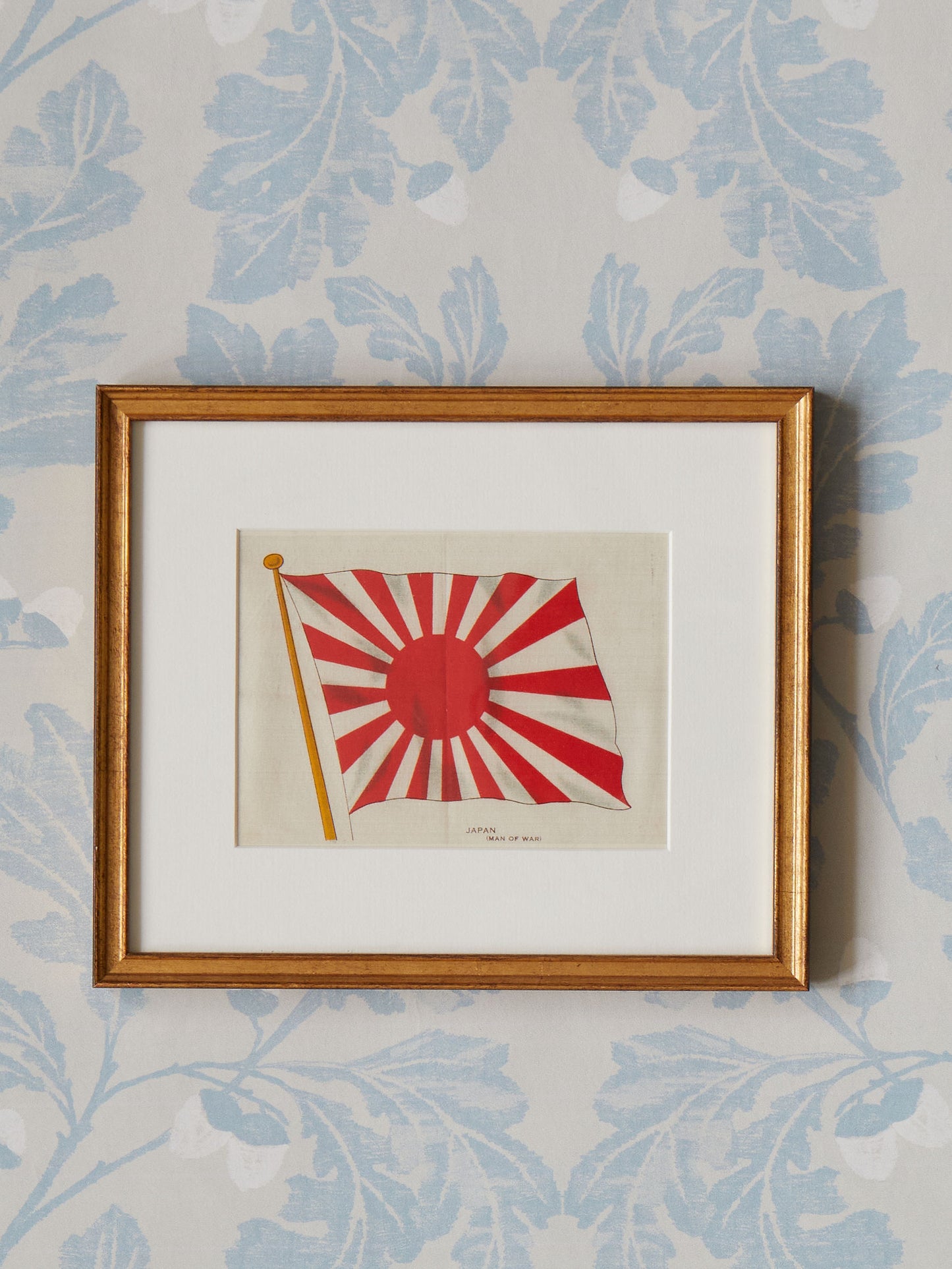 An Early 20th Century Handpainted Silk Flag of Japan