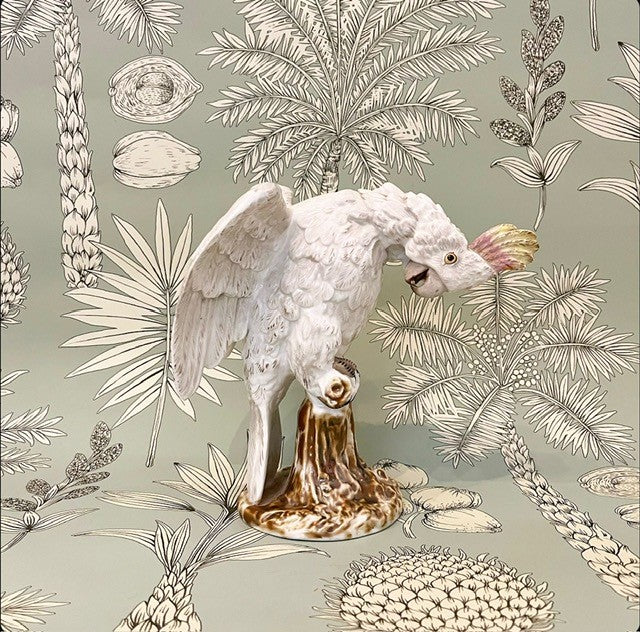 A Late 19th Century Porcelain Cockatoo by Seitzendorf