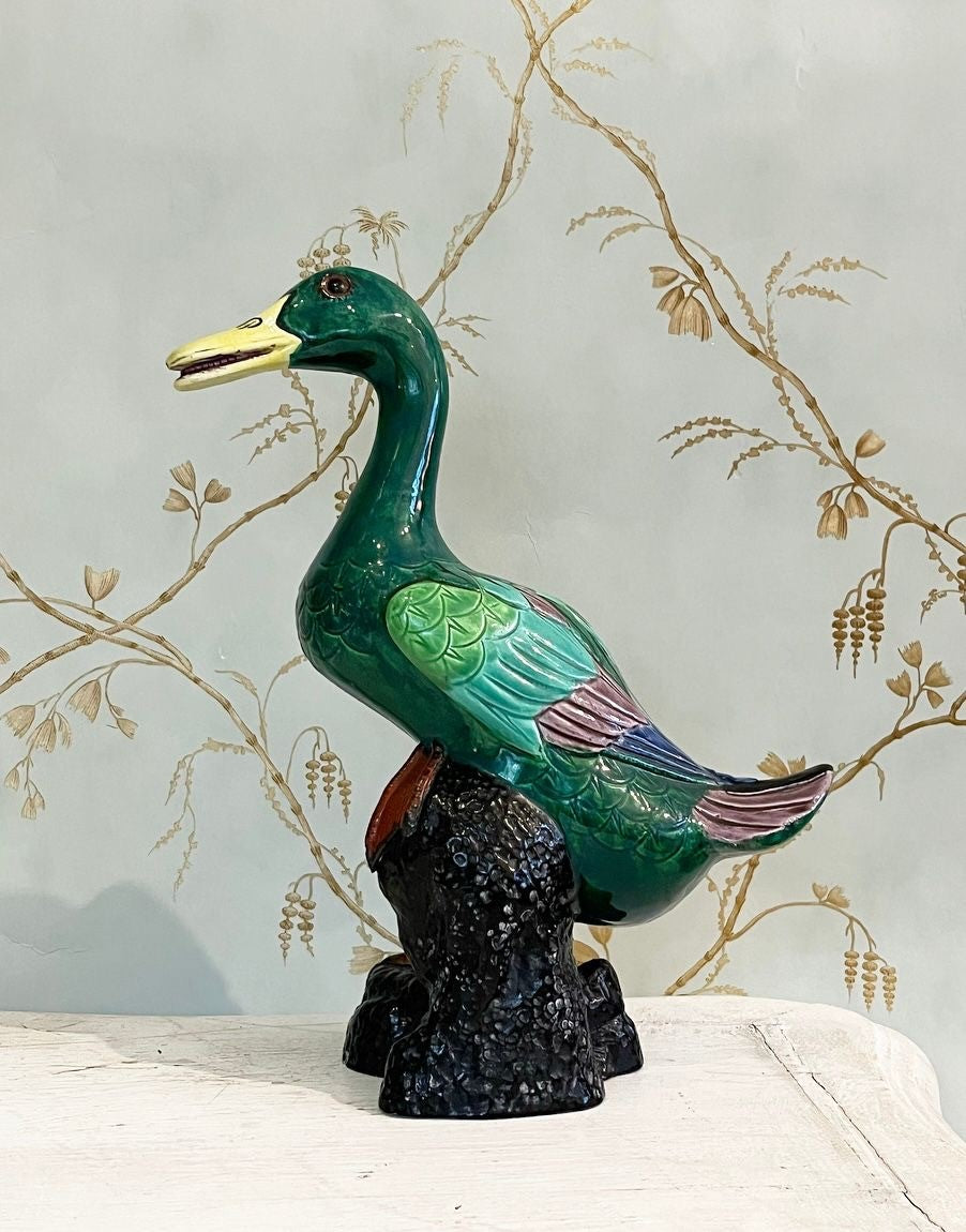An Early 20th Century Crown Staffordshire Porcelain Mallard Duck