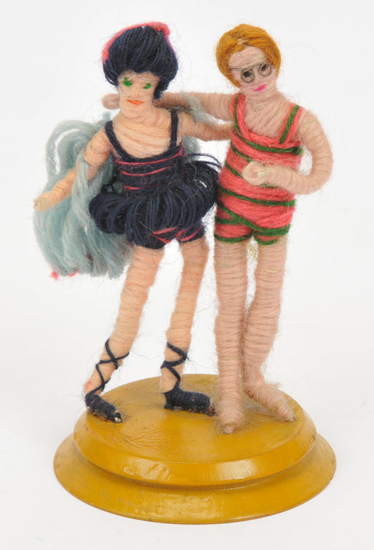 A Collection of Five Rare Grecon Miniature Cloth Dolls made in Germany in the 1920s