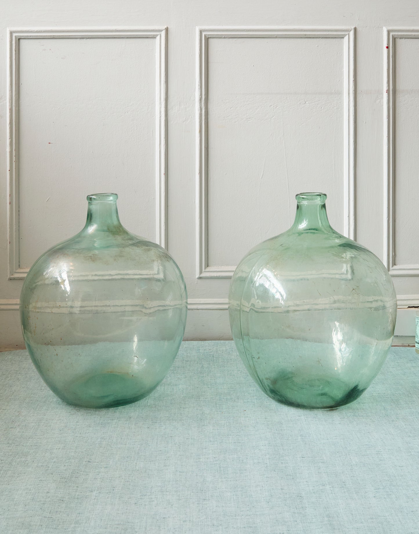 A Pair of Large Vintage Glass Vases