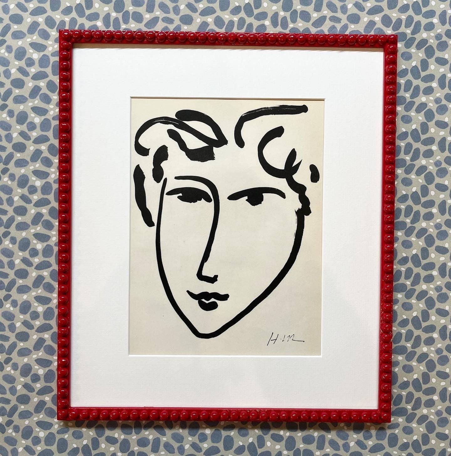 A Set of Three Heliogravure Prints of Portrait Heads of a Women after Drawings by Henri Matisse Published in Paris in the 1950s