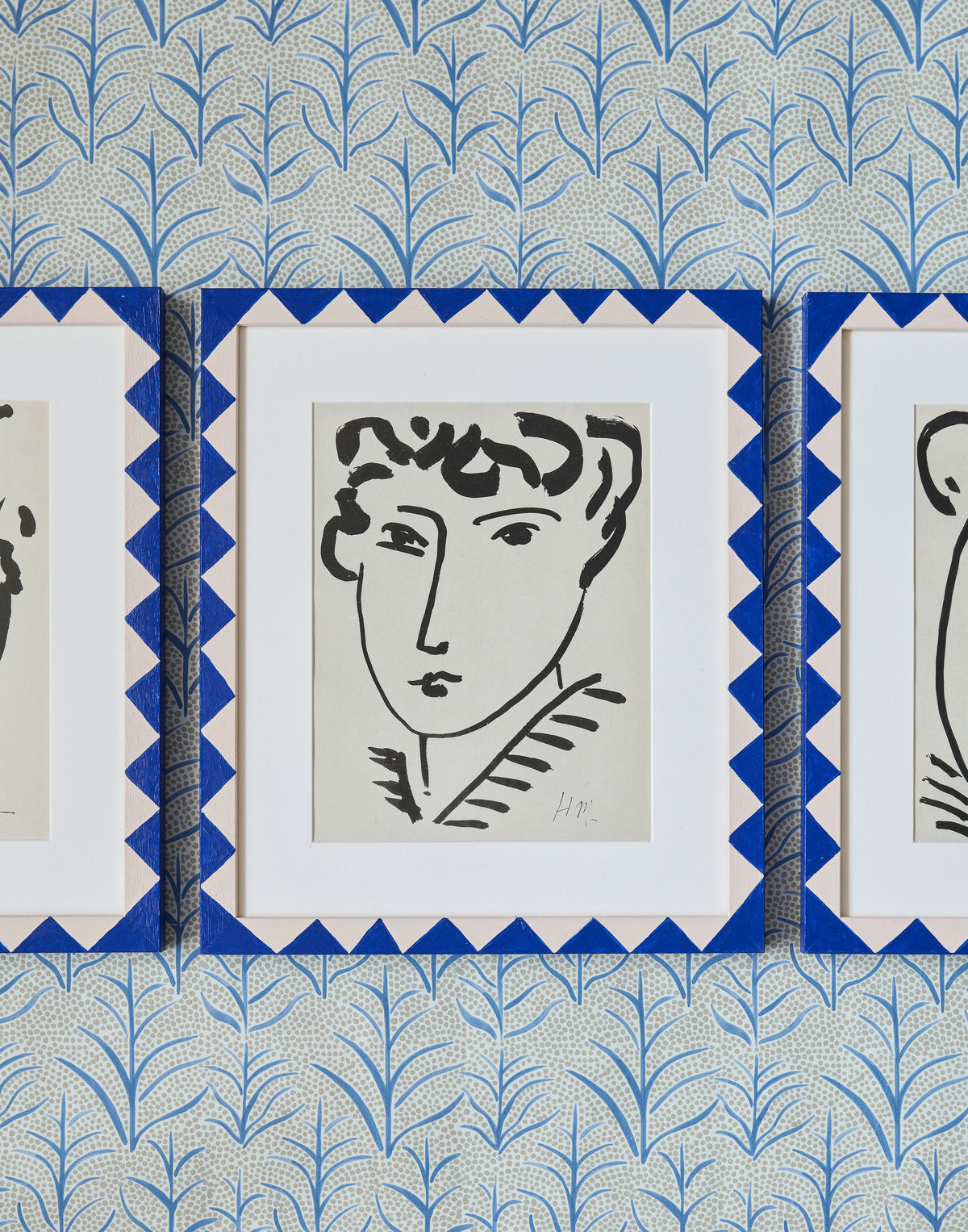 A Set of Three Heliogravure Prints of Portrait Heads of Women after Drawings by Henri Matisse