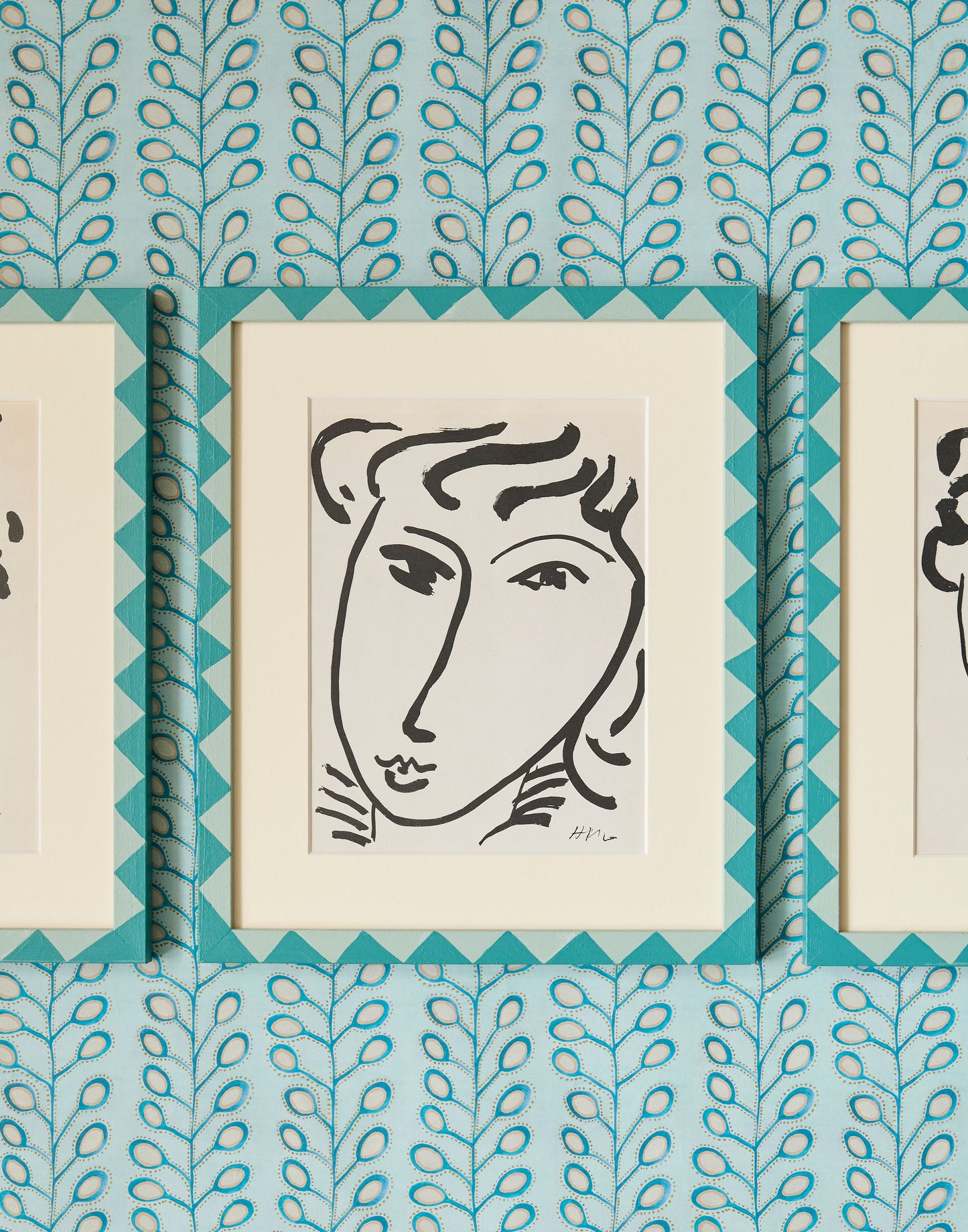 A Set of Three Heliogravure Prints of Portrait Heads after Drawings by Henri Matisse
