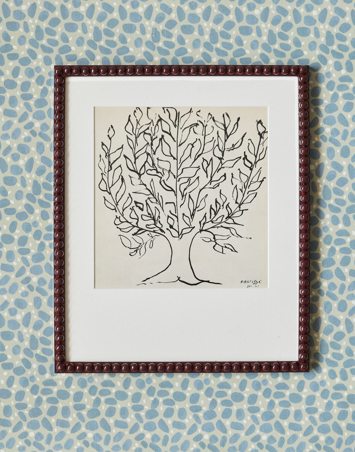 Two Heliogravure Prints after Drawings of Plane Trees by Henri Matisse