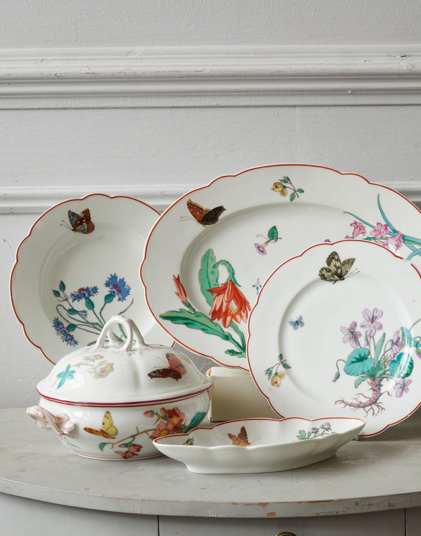 A Selection of Mid 19th Century Louis Aimé Césaire Macé Sevres Porcelain