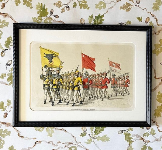 A Set of Four Rare Engravings of the Vatican's Pontifical Swiss Guard