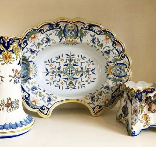 An Antique Faience Barber's Bowl