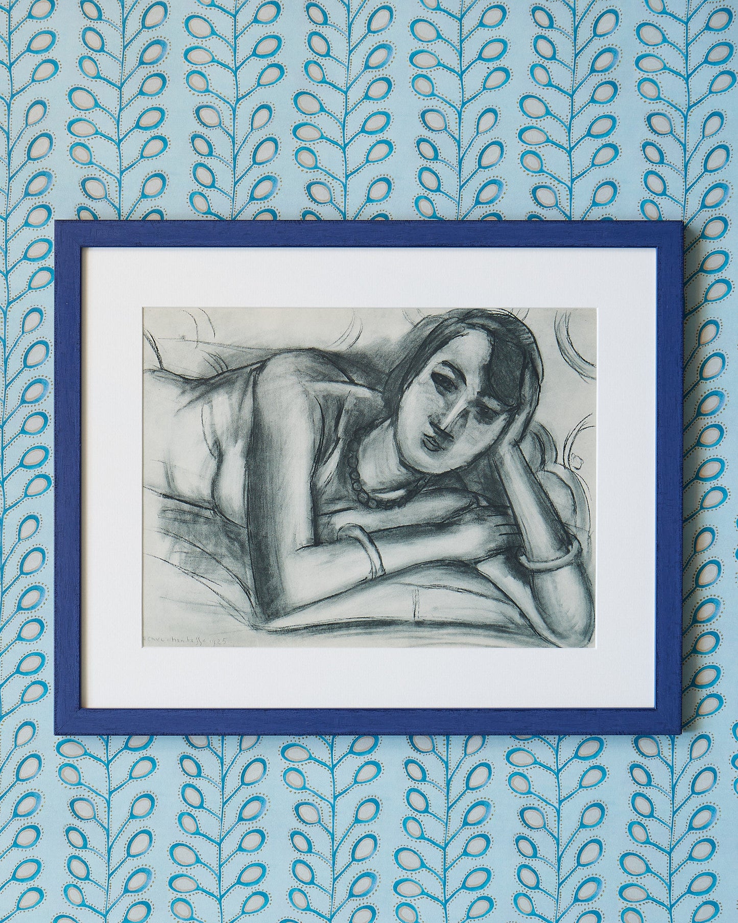 A 1950s Lithograph Print of a Reclining Woman after a Drawing by Henri Matisse