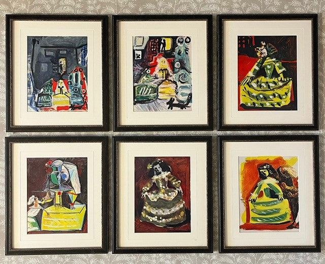 A Set of Six Picasso Lithographs from Las Meninas Series
