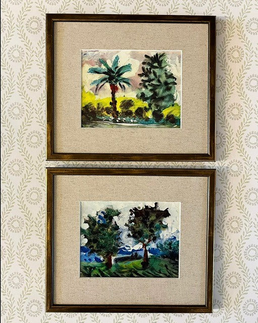 A Pair of Picasso Lithograph Prints of Landscapes